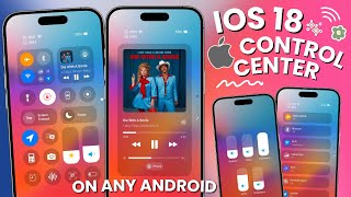 New iOS 18 Control Center with working features on any Android [upl. by Eidoow]