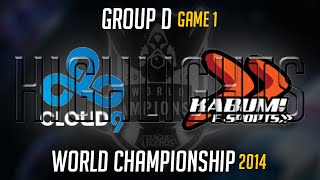 Cloud 9 vs Kabum E Sports Game 1 S4 Worlds Highlights  LoL World Championship 2014 S4 C9 vs KBM [upl. by Tillford254]