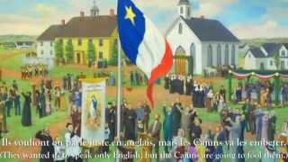 Learn French with Songs Acadie à la Louisiane French amp English Lyrics Cajun Songs Music [upl. by Alaik]