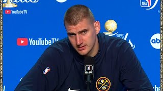 Nikola Jokic previews Game 3 FULL Interview  2023 NBA Finals Media Day [upl. by Eiduj]