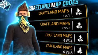 craftland 1v1 2v2 4v4 6v6 map code 15 round craftland custom map codes free fire  whytion [upl. by Etnoel477]