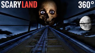 Scary 360° Rollercoaster SCARYLAND VR POV HORROR Dark Ride 360 도 롤러코스터 탐험 ジェットコースター [upl. by Remlap]