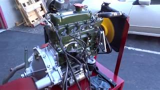 Classic Mini 1275cc Rebuilt Engine Test [upl. by Sairacaz]