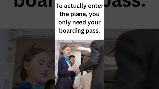 You Need a Boarding Pass to Enter Your Plane Airport Tips for Newbie Travelers boardingpass [upl. by Anne-Corinne402]