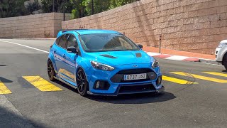 LOUD Ford Focus RS with Custom Exhaust  Revs amp Accelerations [upl. by Hsur]