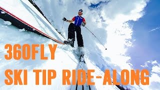 360Fly  Sunny Day on The Ski Tip 360 Footage  Click to Rotate [upl. by Dacy]