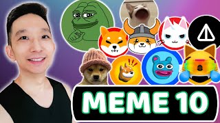 Top 10 Meme Coins TA 29 Oct 2024 [upl. by Hirz155]