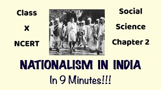 Nationalism In India in 9 MINUTES  TIMELINE  NCERT CLASS 10 [upl. by Otila212]