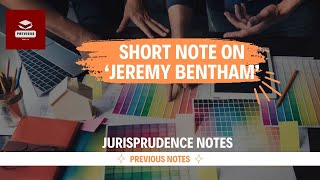 Short note on Jeremy Bentham  Jurisprudence  CCSU  LLB 1st Sem  Dec 2023 Solved Paper llb llm [upl. by Bernhard682]