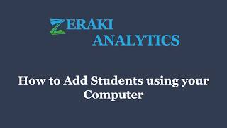 How to Add Students using your Computer [upl. by Noby779]