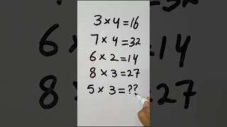 Math puzzle 😜 shortvideo maths canyousolve mathgames mathstricks puzzle [upl. by Danais]