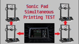 Creality Sonic pad Simultaneously printing TEST simultaneous up to 4 printers [upl. by Amalee992]