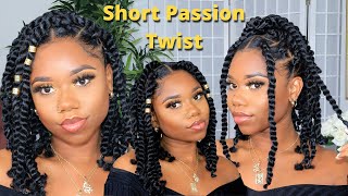 DIY Short Passion Twist  EASY StepByStep Tutorial  TWO METHODS No Crochet amp Crochet  Chev B [upl. by Thomasine]