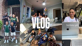 DEMURE VLOG  First Day of School Sleepover Guys Trip amp Kyrahs Birthday [upl. by Duky384]