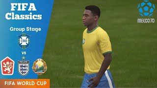 BRAZIL WC Run Group Stage Czechoslovakia England Romania1970 FIFA WORLD Cup  FIFA 16 CP [upl. by Ehrenberg]