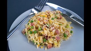 Recette du riz cantonnais facile et rapide [upl. by Tabb]