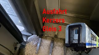 Ausfahrt Kerzers Gleis 3 RBDe 232 amp B 628 [upl. by Naimad]