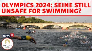 Paris Olympics Olympic Triathlon Swim In Seine Postponed Due To Bacteria In Paris River  N18G [upl. by Siuol]