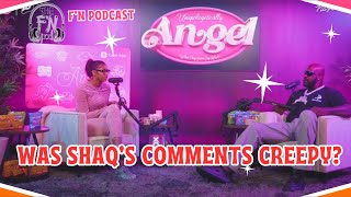 Shaq Under Fire for Comments About Angel Reese’s Outfit on Her Podcast [upl. by Kcirdahs585]