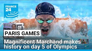 Magnificent Marchand makes history on day 5 of Olympics • FRANCE 24 English [upl. by Wareing]