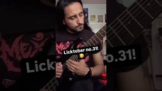 Licktober no31guitar shredguitar metalguitar guitarsolo tapping legato sweeppicking [upl. by Intruoc]