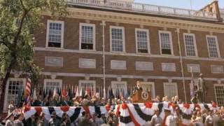 President Kennedy at Independence Hall 4 July 1962 [upl. by Ardnuyek]