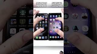 IPHONE15 pro max vs Samsung s23 ultra Speed test memes funnyapp appleiphonex phoneyear phonespe [upl. by Kallista]