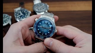 Omega Seamaster Diver 300M Summer Blue  WatchReviewBlogcom [upl. by Donoho]