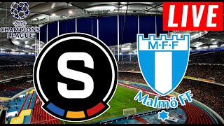 Sparta Praha vs Malmo Live Score  Uefa Champions League Qualification 2024 [upl. by Ianaj]