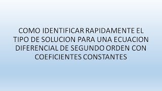 Ecuaciones diferenciales de segundo orden [upl. by Acisey]