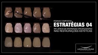 Resinas Compostas Estratégias 04 Influencia de Diferentes Opacificadores nas Restaurações Estéticas [upl. by Airet]