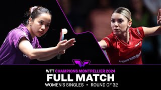 FULL MATCH  Orawan Paranang vs Bernadette Szocs  WS R32  WTTMontpellier 2024 [upl. by Ilyk671]