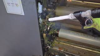 Dry Ice Cleaning  Dry Ice Blasting  Printing Machine cleaning [upl. by Nicki]