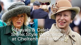 Royals and Celebrities Shine at Style Wednesday at Cheltenham Festival [upl. by Hagile]