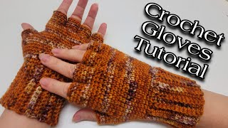 Crochet Gloves Tutorial  You Wont Believe How EASY These Are To Make [upl. by Stepha]