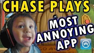 Chase Plays Most Annoying App Ever 2 Year Old Face Cam Do Not Disturb iOS Gameplay [upl. by Lemor]