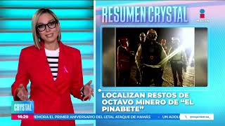 Localizan restos del octavo minero atrapado del quotEl Pinabetequot  Noticias con Crystal Mendivil [upl. by Nomael]