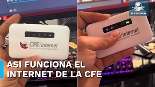 Tiktoker prueba y explica cómo funciona el internet móvil de la CFE [upl. by Aneez]