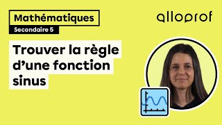 Trouver la règle dune fonction sinus  Mathématiques  Alloprof [upl. by Enrev]