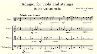 J O Marques Adagio for viola and strings [upl. by Forras]