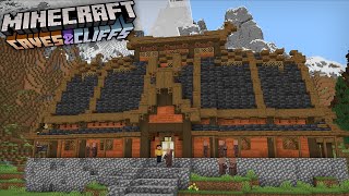 Building a BEAUTIFUL Nordic Longhouse  Minecraft 118 Survival [upl. by Kester567]