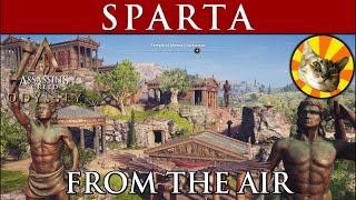 Sparta from the air  Ancient Greece  Assassin’s Creed Odyssey [upl. by Janus725]