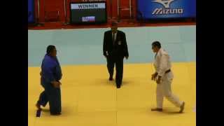 Morote Gari at 2007 World Judo Team Championships Beijing 100kg Russia vs Oceania [upl. by Efron422]