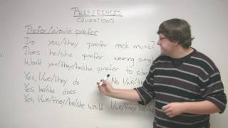 Speaking English  How to talk about what you want  Expressing Preference [upl. by Ashby]