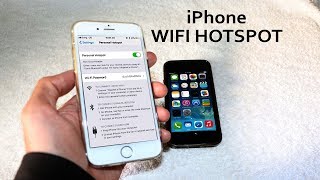 How to Turn on Wifi Hotspot on iPhone 6S5S78X [upl. by Marena]