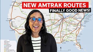 New Amtrak Routes And Map  Are They Coming To A City Near You [upl. by Naelopan883]