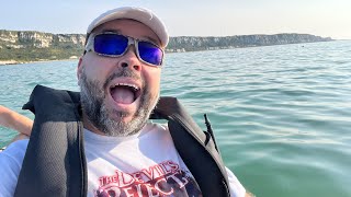 Fly Fishing For Bass  Kayak On The Sea Living The Dream [upl. by Morell]