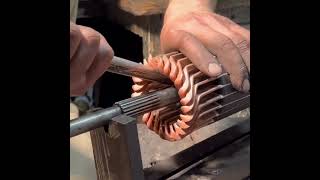 Rewinding truck stator motor with amazin skills [upl. by Piwowar]