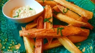 Crispy Golden Cassava yuca manioc Fries [upl. by Kielty265]