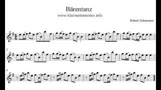 Play Clarinet  Bärentanz Robert Schumann [upl. by Nosretep]